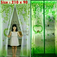 TIRAI MAGNET ANTI NYAMUK DINA @ gorden jendela minimalis blackout karakter rel gorden pintu kamar go