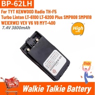 BP-62LH High Quality Battery 7.4V 3800mAh for TYT KENWOOD Radio TH-F5 Turbo Linton LT-6100 LT-6200 P