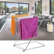 Free Standing Space Saving Towel Rack Stable Rags Home Daily Life Foldable Rustproof Kitchen Stainless Steel Table Holder Zoyo