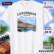 DENMARK Souvenir T-SHIRT DENMARK 42TAG made of 24s combed cotton