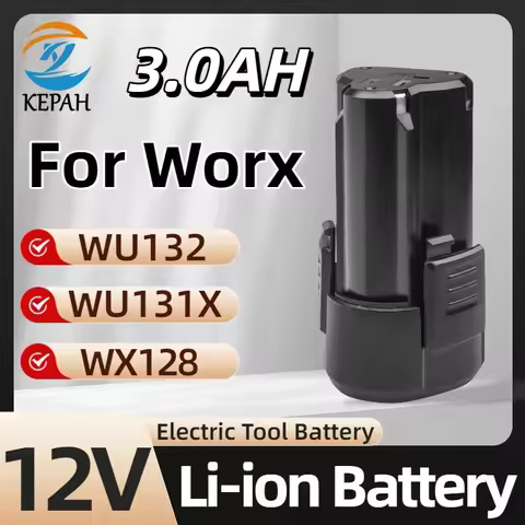 100% New 3.0Ah for WORX Kress 12V WA3506 WU127 WU128 WU130 WU131X WU132 WU280 WX128 WX129 WX540 Powe