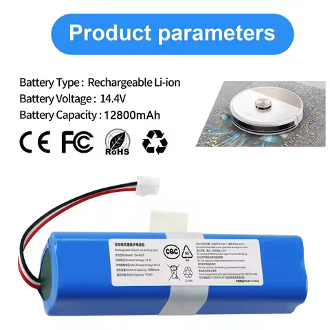 Replacement Battery For Philips FC8972 Haier TAB-T530S HONITURE Q6 Q6 Pro Zoozee Z50 Robot Vacuum Cl