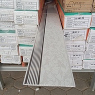 Plafon PVC putih motif batik glossy