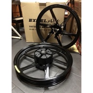 EXCEL ASIA SPORT RIM RSX150/RS150 160x17/185x17 TAKASAGO RIM with bearing+ hub rubber