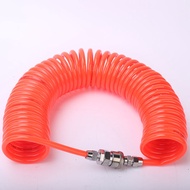 Dây Hơi PU Khí Nén Xoắn 5 x 8mm 3m 6m 9m 12m 15m (có đầu nối sắt)