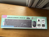 DigiMomo Wireless Keyboard Mouse Set 2.4GHz Nano Receiver