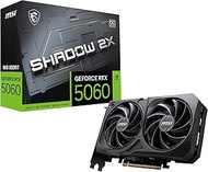 MSI GeForce RTX 5060 8G Shadow 2X OC - 8GB GDDR7 (28Gbps/128-bit), PCIe 5, Boost: 2535 Hz, HDMI 2.1b