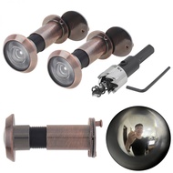 2pcs 16mm / 0.63inch 200 Degree Zinc Alloy Door Viewer for 1.57inch to 2.56inch Doors Thickness / Ho