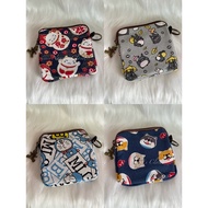 Cute Japanese square coin purse canvas