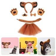 DO Lion Costume Set Kids Halloween Costume Animal Dress up Outfit Halloween Lion Costume for Boy Gir