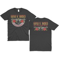 READY STOCK Top Quality Metal Band Tshirt Custom Print Streetwear Guns N Roses EST 1985 Tshirt Vinta