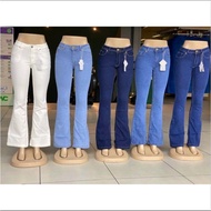 Denim Bootcut Ladies Long pants, premium quality supper Strachable Ready Stock im Malaysia