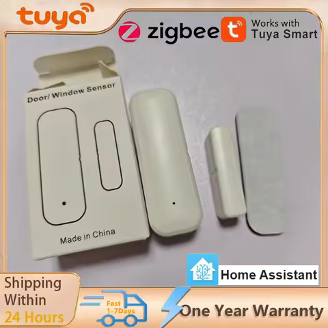 Tuya Zigbee Door Sensor Window Sensor tuya door alarm Wireless Door Detector Door Open Closed Alarm 