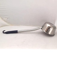 Stainless steel ladle 18 cm wide, overall length 470 mm, code 23