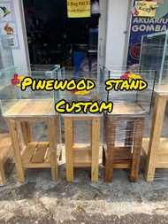 SOLID/PINEWOOD [1x1ft] AQUARIUM STAND CUSTOM