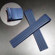 For 21MM Patek Philippe Aquanaut 5164A 5167A 5167R Blue High Qualtiy Cruved Rubber WatchBand Strap