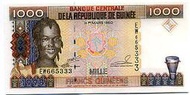 [富國]外鈔Guinea 幾內亞(A)1998年1000francsP37