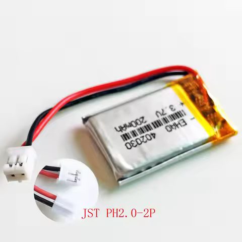 3.7V 200mAh LiPo Rechargeable Battery 402030 + JST PH 2.0mm 2pin Plug For Mp3 Camera Bluetooth GPS H