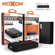MOXOM DUAL USB PORT 6000MAH POWER BANK MODEL: MCK-019