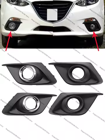 For Mazda 3 Axela 2014 2015 2016 Front Bumper Fog Light Lamp Cover Hood