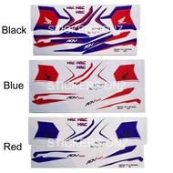 Honda ADV 150 ( 5 ) HRC Edition Body Cover Set Stripe Sticker - Black / Blue / Red