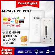 Router WiFi 4G 5G LTE CPE PRO Tanpa Fiber Sambung 32 Peranti Rumah Pejabat Internet Stabil Berbaloi