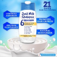 Jus Milk Shampoo 350ml - Shampoo for Hair Fall 2 in 1 Hair Shampoo and Conditioner