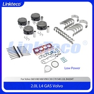 Engine Repair Kit Full Gasket Bearing Piston Ring Set Fit 2.0 T L B4204T11 For Volvo S60 V40 V60 V90