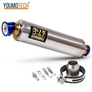 Yoshimura GP ระบบท่อไอเสียคาร์บอนไฟเบอร์รถมอเตอร์ไซด์ปลายท่อส่วนปลายท่อไอเสีย Escap พร้อมตัวเก็บเสีย