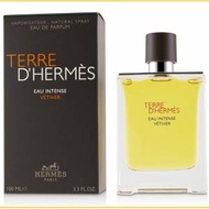 HERMES TERRE D'HERMES EAU INTENSE VETIVER EAU DE PARFUM SPRAY 100ML 大地男士香...
