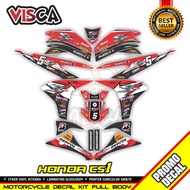 Decal Cs1 Full Body Sticker Cs1 Full Body Striping Cs1 Full Body Striping HONDA Cs 1 Red Variation D