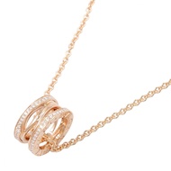 [Pre-owned] Bulgari BVLGARI B-zero1 Necklace Legend Diamond Necklace, Neck size 38-45cm, K18PG (Pink