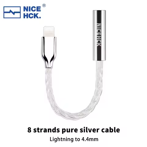 NICEHCK TC3 HiFi Decoding Adapter Metal Alloy Shell ALC5686/C100 Type-C Lightning Input Support Line