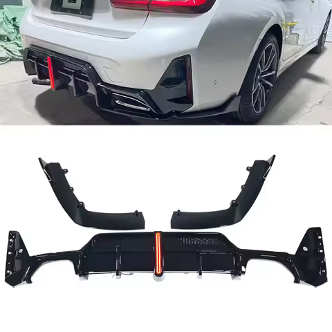 Rear Bumper Lip Diffuser For Bmw 3 Series G20 2023 2024 2025 2026 Modified Top Model Competition Sty