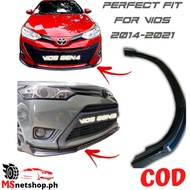 XHQP-FS006 Front Bumper Lip Chin Diffuser Matte Black for TOYOTA Vios 2014-2021 Gen3 and Gen4 Prime