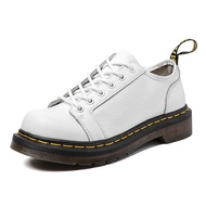 Dr. Martens รองเท้าบุรุษหนังแท้ลายลิ้นจี่หนังนิ่ม6รูรองเท้าบูท Martin ข้อต่ำรองเท้าลำลองขนาด35-45