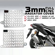 【H&H】 Full CNC Radiator Cover for Click 125i v3 150i ADV 150 PCX 150
