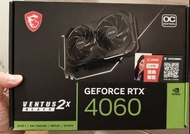 MSI GeForce RTX 4060 VENTUS 2X 顯示卡，OC Edition。