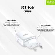 ROBOT CHARGER BATOK ROBOT HEAD ROBOT RT-K6 RTK6 2.4A PER PCS