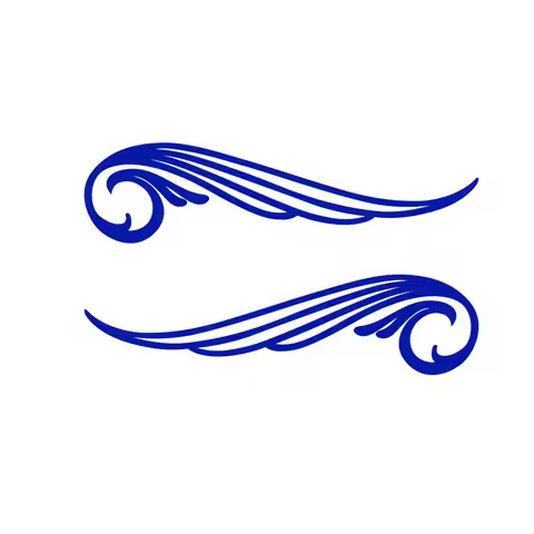 2pcs for Pinstripe decal set of vinyl stickers motorcycle car truck tank fender P-001