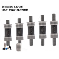 Bike Bottom Bracket,Square-Taper Bottom Bracket 68mm, 110/118/120/122/127MM