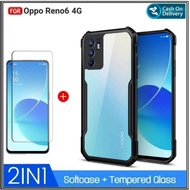 Case Oppo Reno 6 4G Casing Cover Free Tempered Glass
