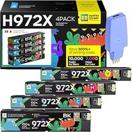 iNKPAD 972X Ink Cartridges Compatible with HP-972 X 972X High Yield 10000 Pages Replacement for Page