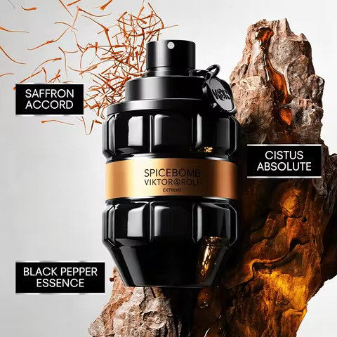 Woody & Spicy Cologne for Men With Notes of Amber & Vanilla - Viktor Rolf - Spicebomb Extreme Eau De