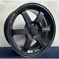 TE37 SAGA Sport Rim 15x6.5JJ ET35 (4H100) color: MT.BRZ+MW,Dark GM+MW,BLACK+MW