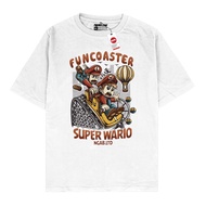 Ngab Kaos Dewasa Super Wario Putih NB009/kaos pria wanita/kaos terbaru/Kaos Distro