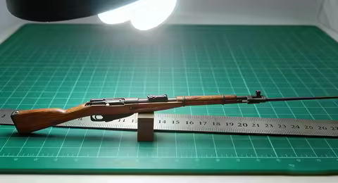 1/6 Scale Mosin Nagant 1944 Carbine Model Simulation WWII Soviet Army Metal and Wooden Material Disa