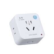 10A Three-Pin Switch Adapter Plug Pure Copper Core Multi-Socket High Power Conversion