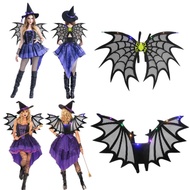 Bat Lighted Halloween Bat Wings Black Red Green Costume Wings Cosplay