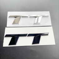 3D ABS Chrome Black TT Logo Letters Car Trunk Emblem Badge Decal For Audi TT RS MK1 8N 8J MK3 8S MK2